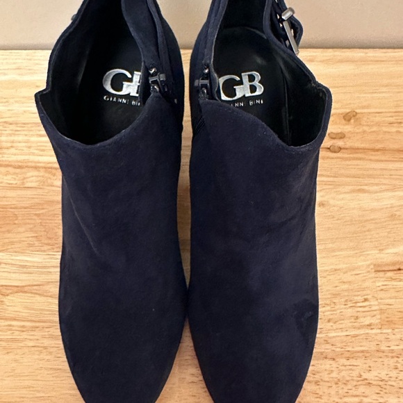 Gianni Bini Dark Blue Ankle Booties - Picture 3 of 8